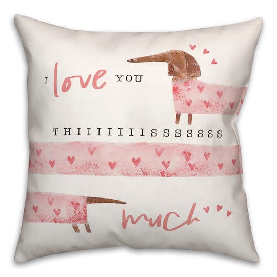 Love You This Much Throw Pillow